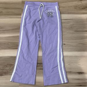 Limited Too Y2K Track Sweatpants Purple White Girls 10